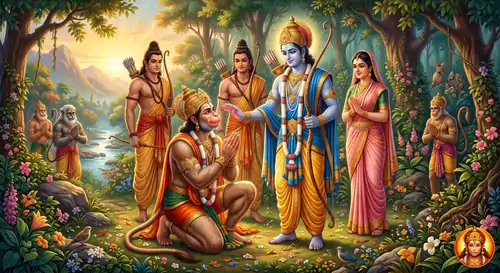 हनुमान जी और भगवान राम का मिलन