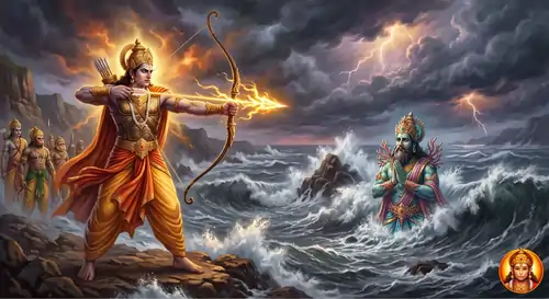 समुद्र पर श्री राम का क्रोध
